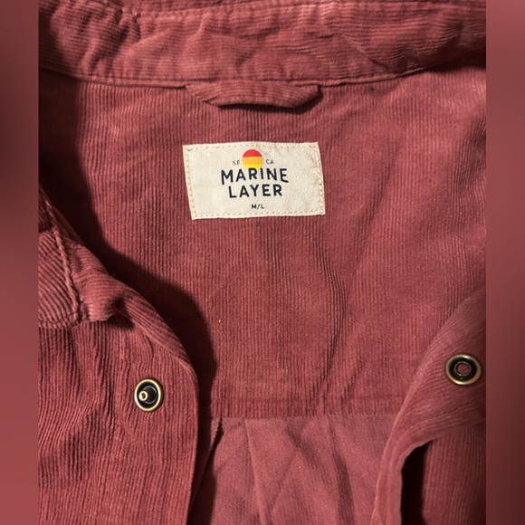 Men’s marine layer courd button down - Picture 3 of 3